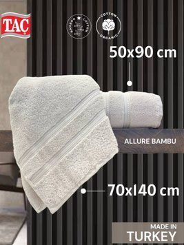 Рушник Tac Allure Bambu vizon 70*140 p-71319694 фото