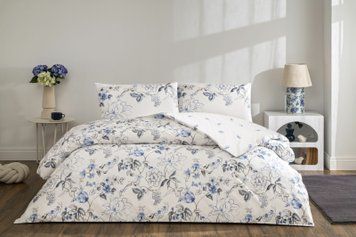 Постільна білизна TAC Ranforce Luna mavi p-60318583 фото