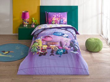 Підліткова постільна білизна TAC Disney Inside out 2 / простирадло на резинці p-60315905 фото