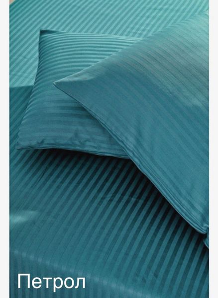 Набор простынь на резинке и наволочки Massimo Monelli Saten Stripe Ментоловый 180х200+50x70 (2шт) p-1610118 фото
